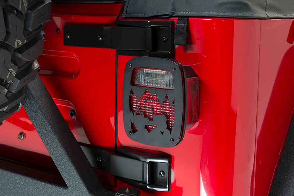 Heritage Tail Light Guards Fits 1976-06 CJ, YJ and TJ Wrangler, Rubicon and Unlimited
