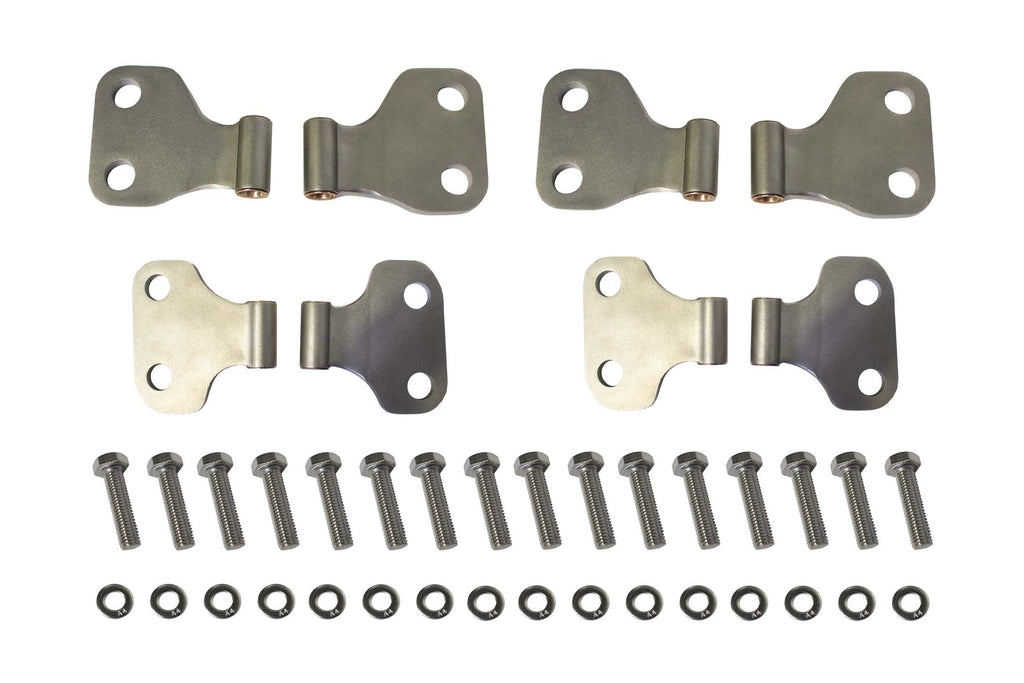 Hero Shot - Kentrol Body Door Hinge Set for 2018-2027 Jeep Wrangler JL & Gladiator JT 40729
