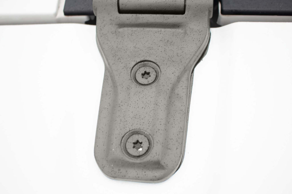 Installed Zoomed In 3 - Kentrol Hood Hinge Set for 2018-2027 Jeep Wrangler JL & Gladiator JT 40737