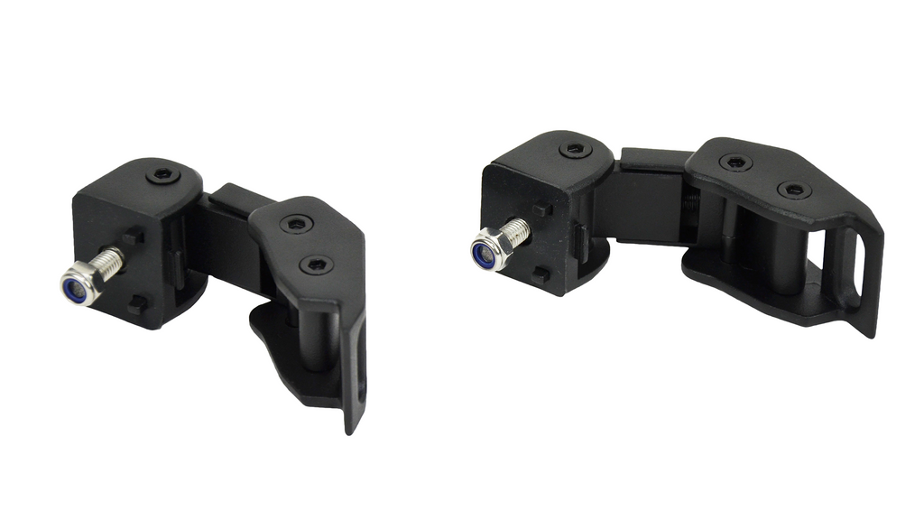Opposing side view of the latches, included in the Kentrol Hood Catch Kit for 2007-2018 Jeep Wrangler 80704
