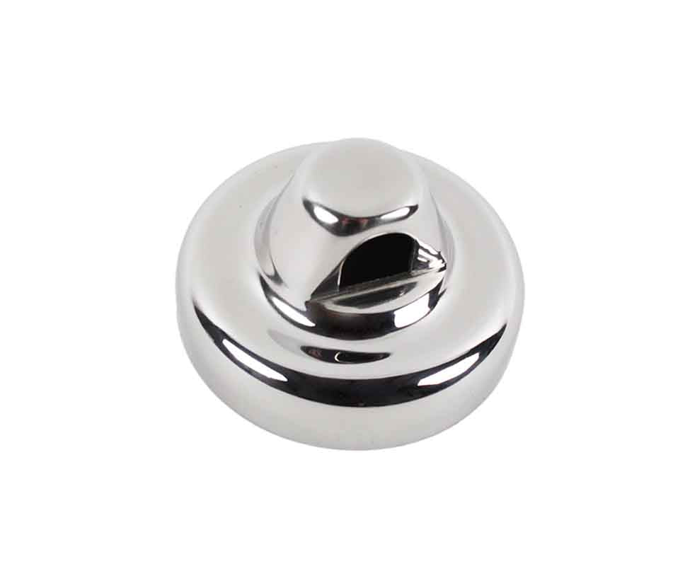 Kentrol T-304 stainless-steel antenna cover for Jeep JK, showcasing the polished stainless-steel