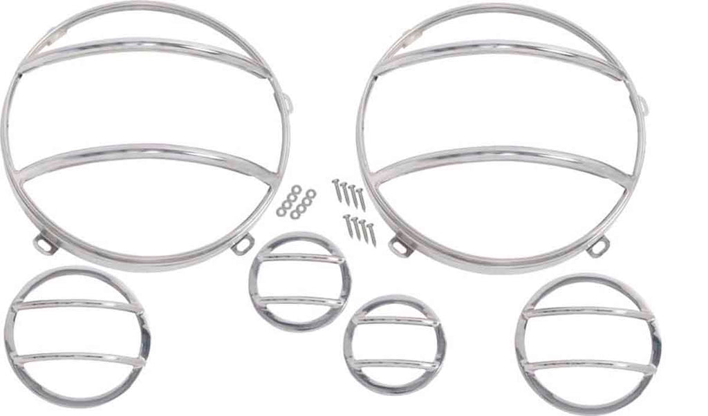 Headlight & Marker Cover Set (6 pieces) Fits JK - 2007-18