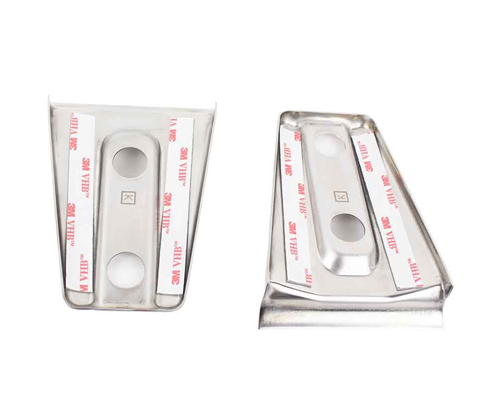 Reverse angle of the Kentrol Hinge Overlay For 2007-2018 Jeep Wrangler 30019