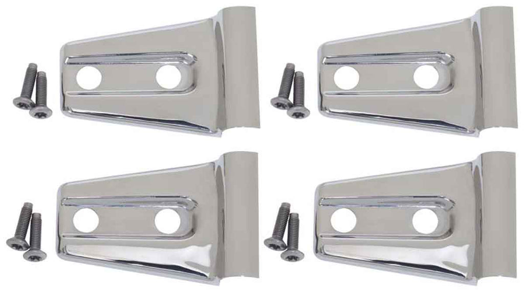 Kentrol T-304 stainless steel hinges for Jeep Wrangler JK, showcasing the polished stainless steel