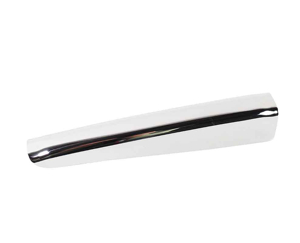 Kentrol T-304 stainless steel wiper overlay for Jeep Wrangler JK, showcasing the polished stainless steel 
