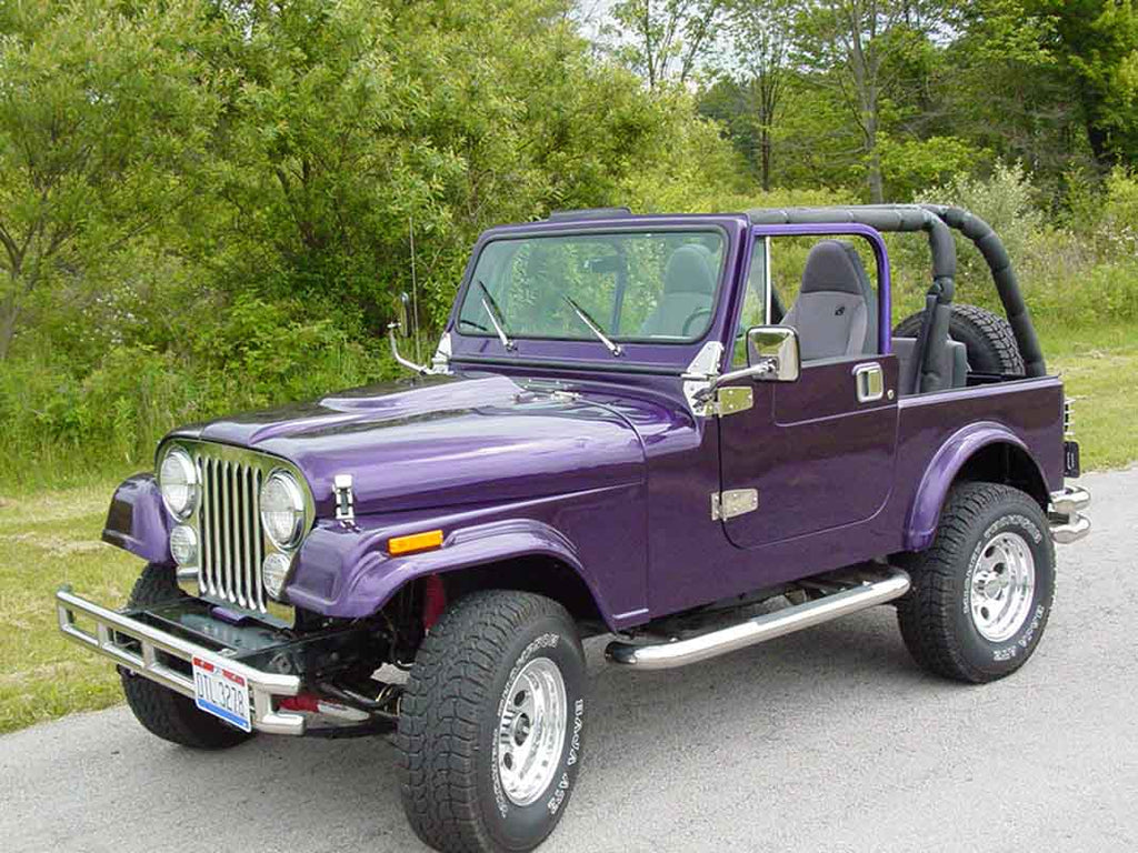 Side view of Kentrol Cowl Vent For 1978-1995 Jeep CJ/Wrangler 30406 installed to the vehicle