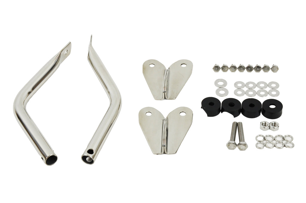 Included hardware for the Kentrol Mirror Kit For 1955-1986 Jeep CJ 30417