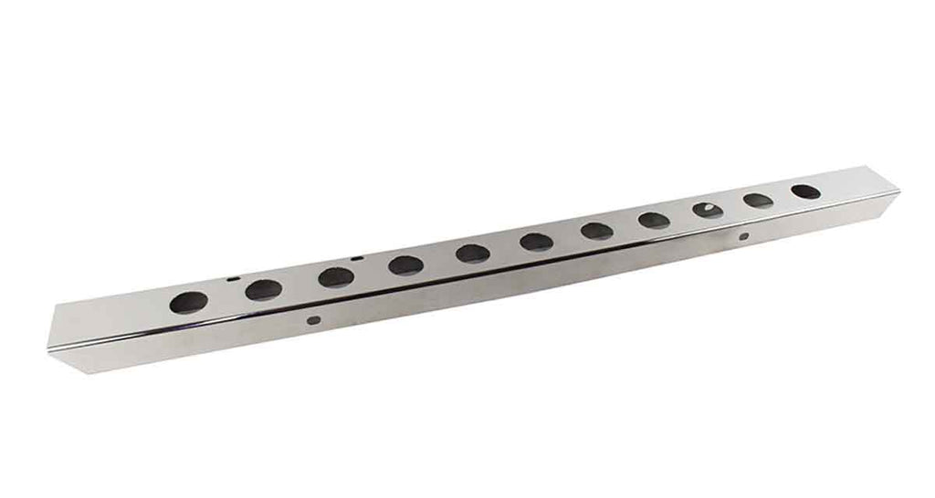 Side view of the Kentrol Front Bumper w/holes For 1955-1986 Jeep CJ 30429