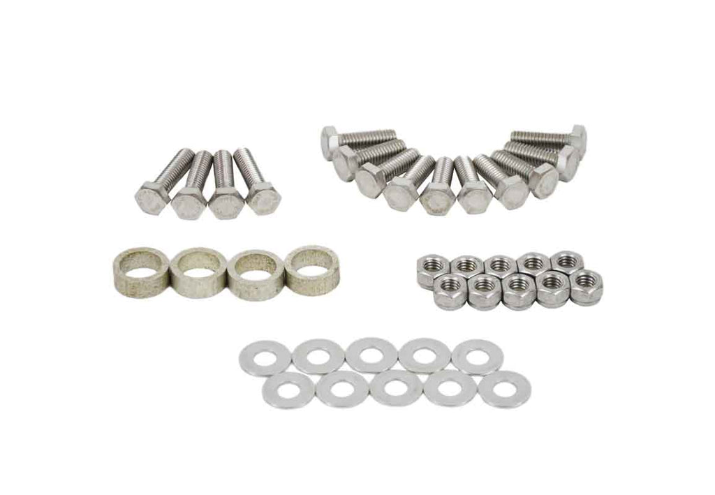 Included hardware for the Kentrol Side Steps For 1976-1995 Jeep CJ/Wrangler 30432