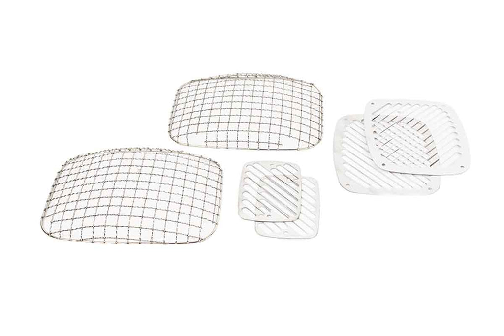 Billet & Wire Mesh Set (6 pieces) Fits YJ - 1987-95 - Polished Stainless Steel