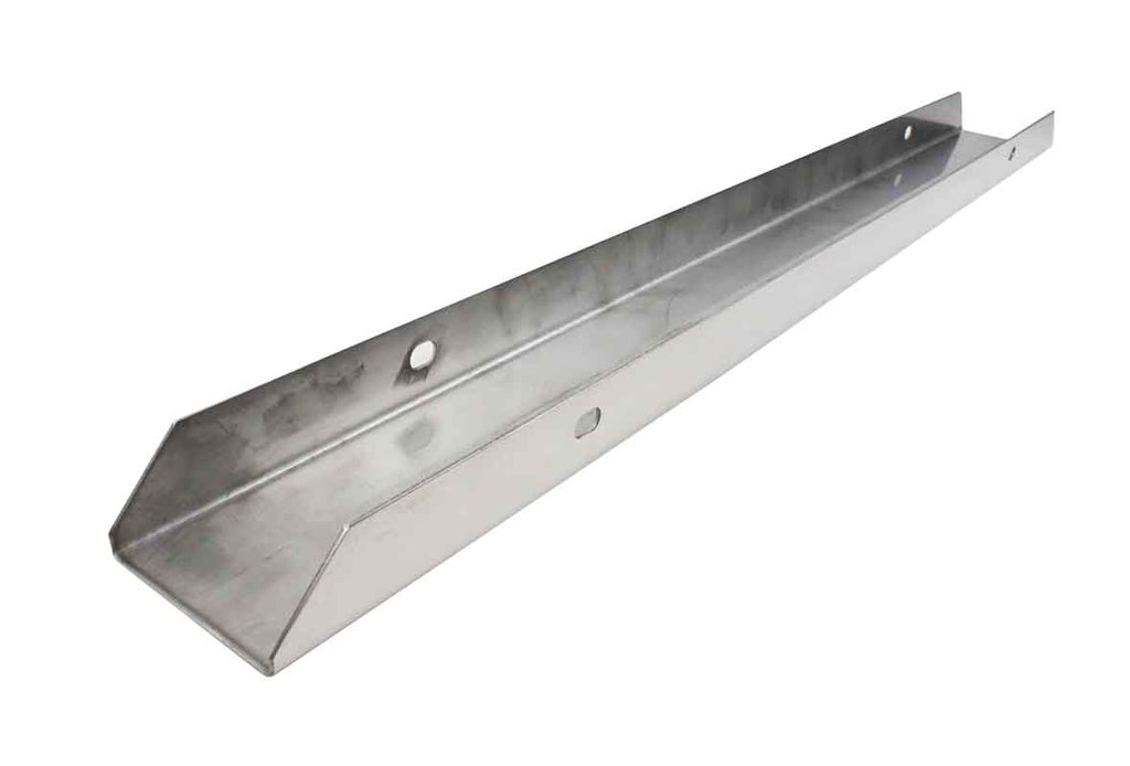Inverse angle, side view of the Kentrol Front Bumper For 1955-1986 Jeep CJ 30471 