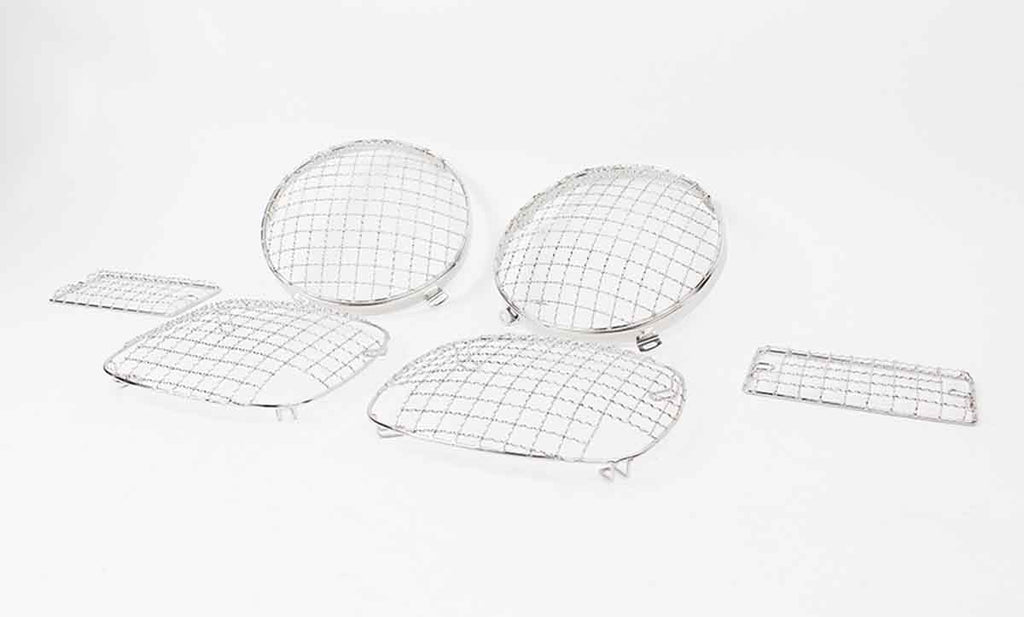 Flat angle of the Kentrol Mesh Light Guard Set for 1997-2006 Jeep Wrangler 30488