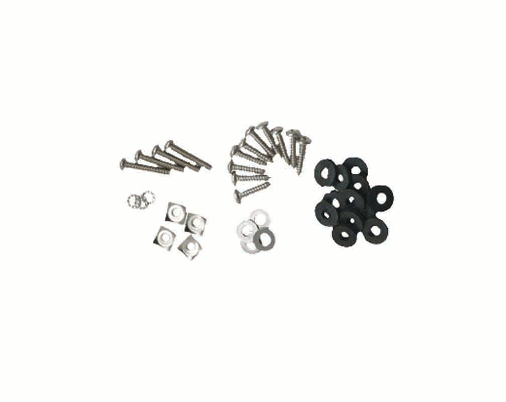 Included hardware for the Kentrol Mesh Light Guard Set for 1997-2006 Jeep Wrangler 30488