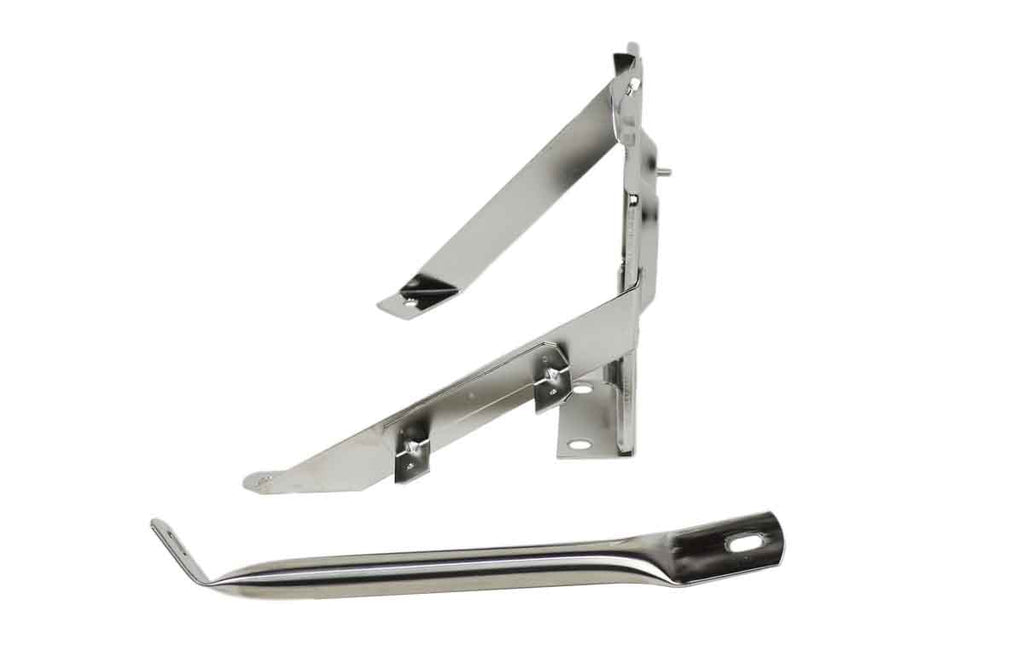 Battery Tray w/ Support Arm Fits CJ - 1976-86 - Polished Stainless Steel