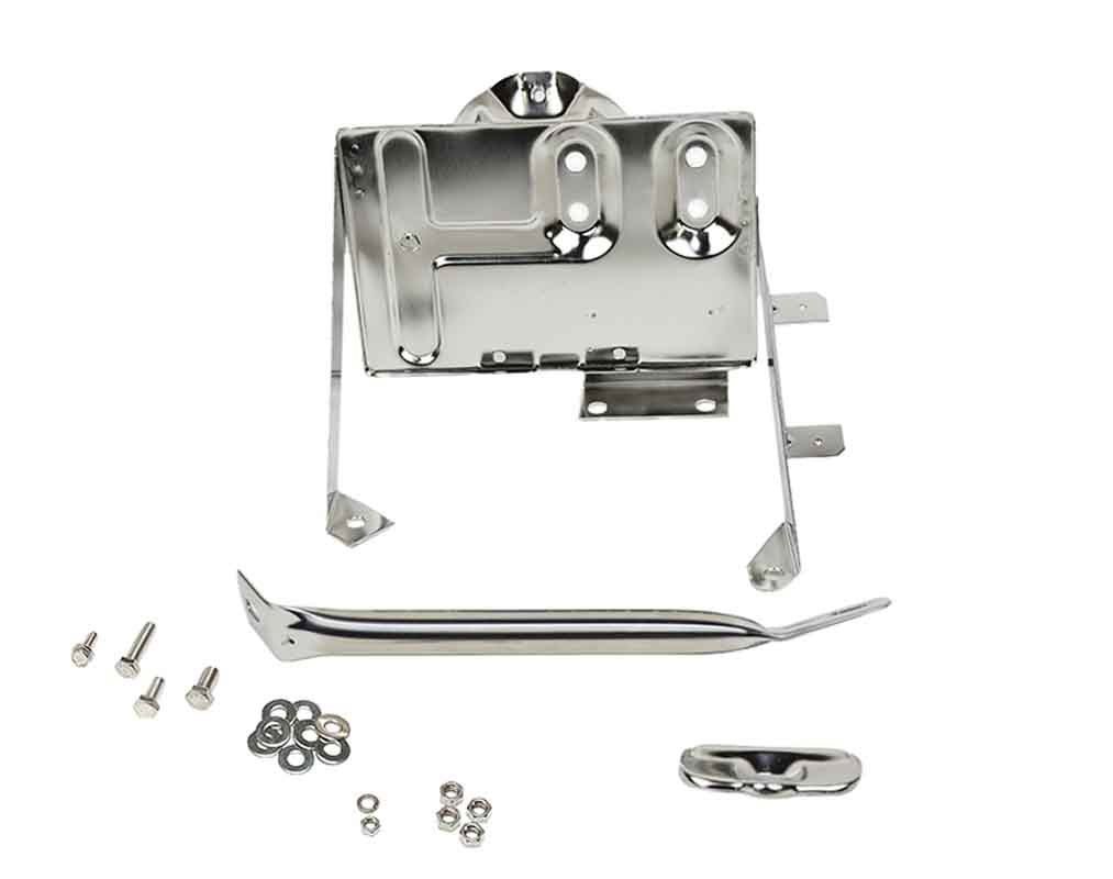 Kentrol Battery Tray Kit w/Support Arm For 1976-1986 Jeep CJ 30498 with included hardware