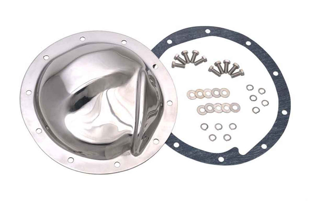 Differential Cover - Rear GM 10CR Fits Chevy/GMC 1983-87 1/2 ton 2WD and 4WD Trucks Fits Chevy/GMC 1964-72 Intermediate and Camaro 1967-1972 K, C, G, B - Polished Stainless Steel