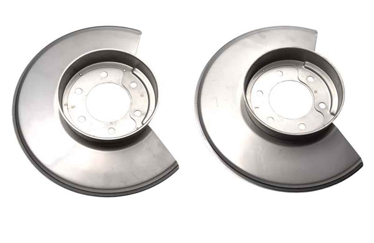 Disc Brake Dust Shield, Stainless, 78-86 CJ Models (11121.02