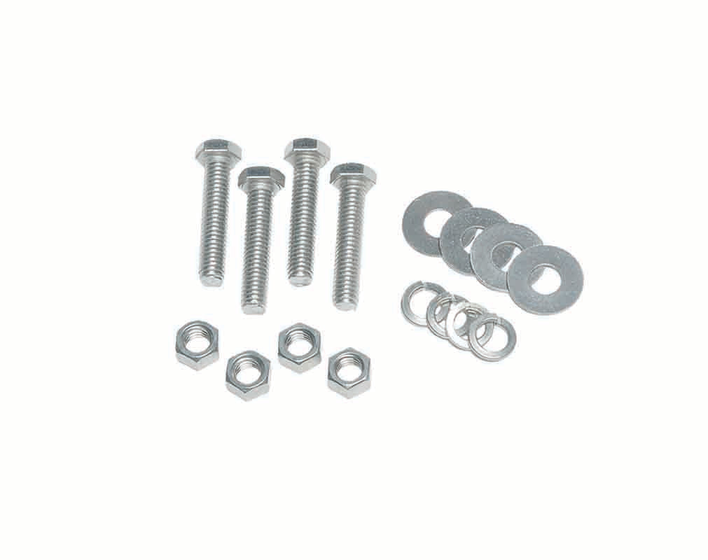 Included hardware for the Kentrol Rear Bumper Brackets for 1955-1986 Jeep CJ 30508