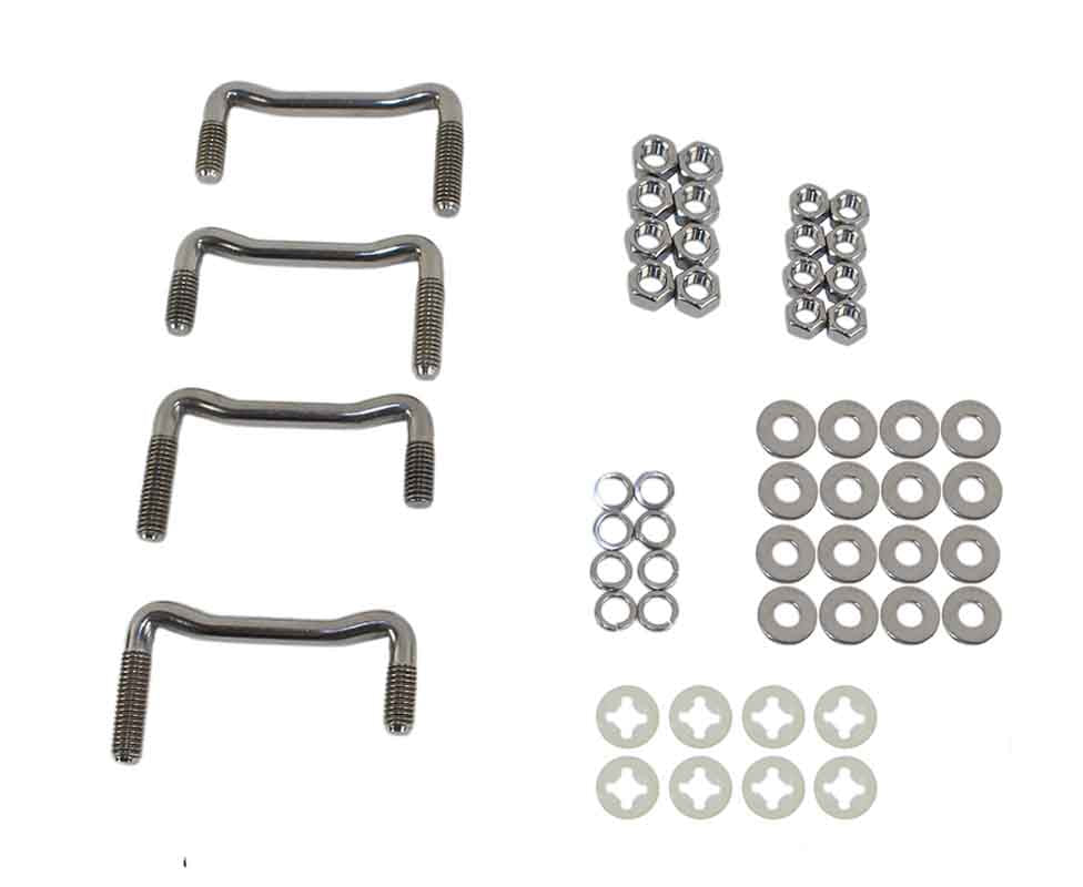Included hardware for Kentrol Side Steps for 2002-2006 Jeep Wrangler 30518