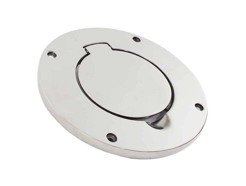 Side view of Kentrol Billet Style Gas Hatch for 1997-2006 Jeep Wrangler 30553