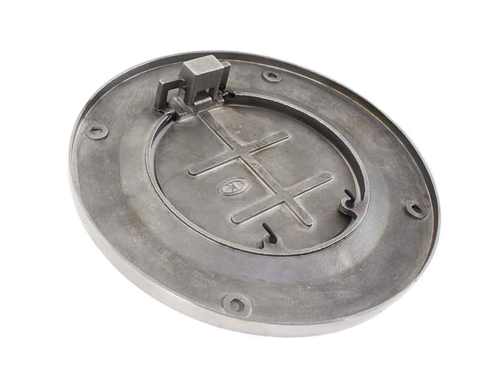 Reverse angle of Kentrol Billet Style Gas Hatch for 1997-2006 Jeep Wrangler 30553