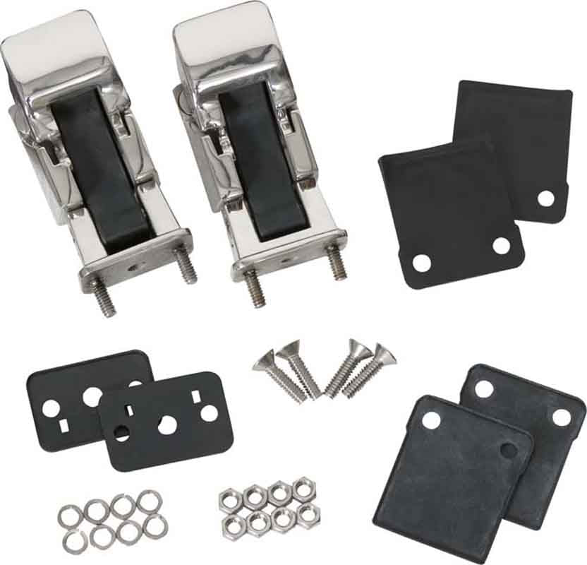 Some of the hardware included with the Kentrol Hood Kit for 1978-1995 Jeep CJ/Wrangler 30570