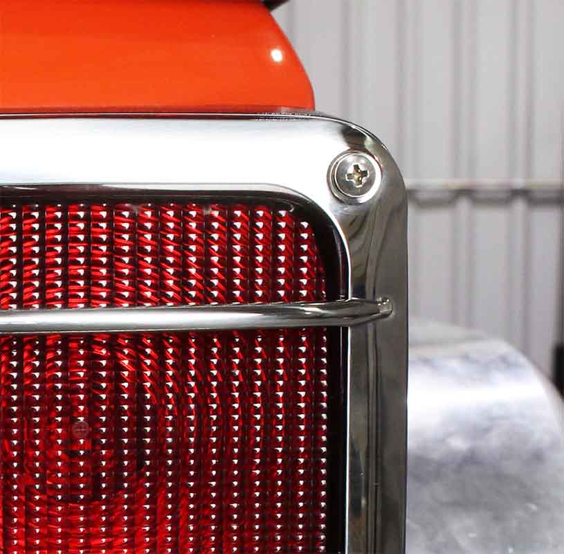 Close-up shot of Kentrol Taillight Guard for 2007-2018 Jeep Wrangler 30582 installed to the vehicle