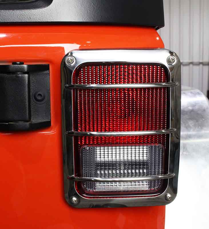 Kentrol Taillight Guard for 2007-2018 Jeep Wrangler 30582 installed to the vehicle