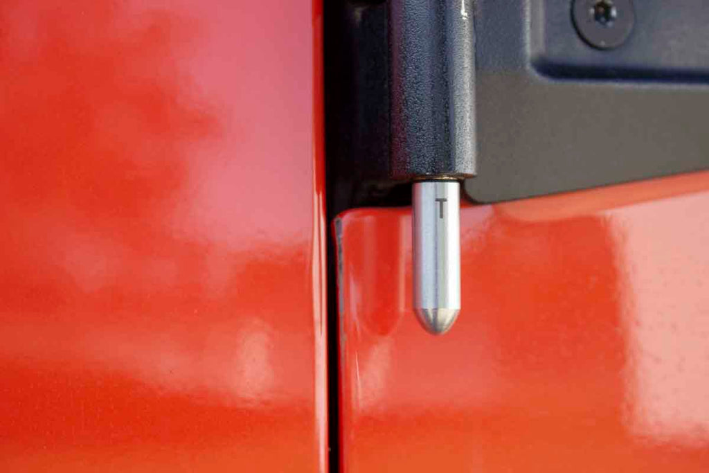 Kentrol Door Alignment Pins for 1997-2018 Jeep Wrangler 30716 installed to the vehicle