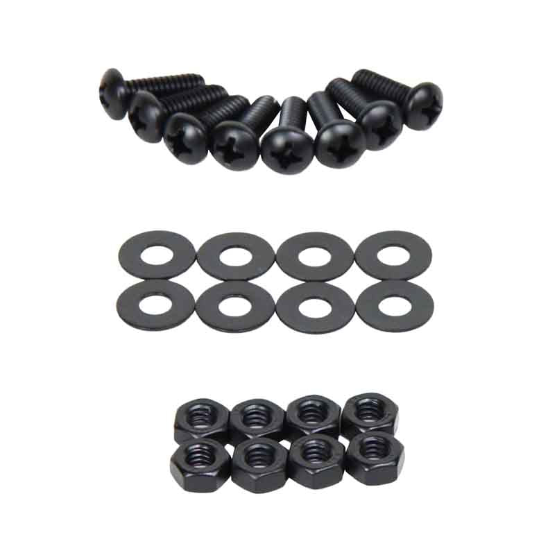 Included hardware for the Kentrol Hood Catches for 1955–1995 Jeep CJ/Wrangler 50401