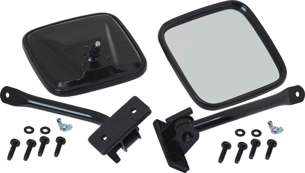 Kentrol E-Z Detach Mirrors for 1997-2018 Jeep Wrangler 50496 with included hardware