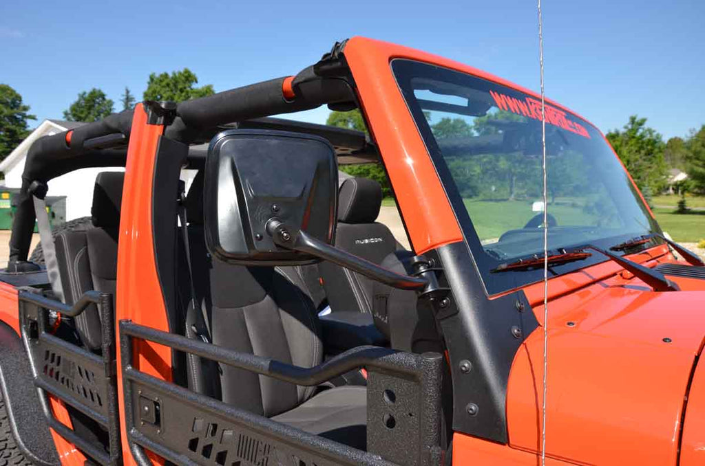 E-Z Detach Mirrors (pair) Fits TJ & JK - 1997-18