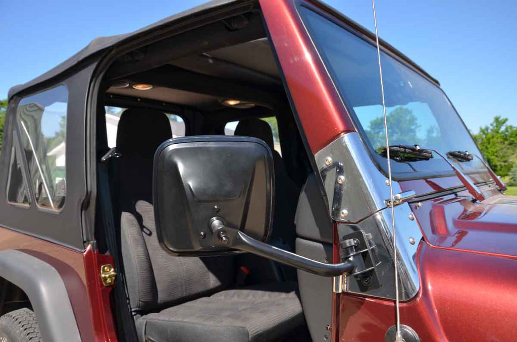 E-Z Detach Mirrors (pair) Fits TJ & JK - 1997-18