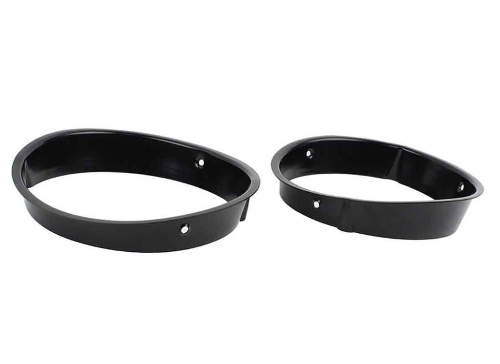 Flat angle of the Kentrol Headlight Bezels for 1997-2006 Jeep Wrangler 50543