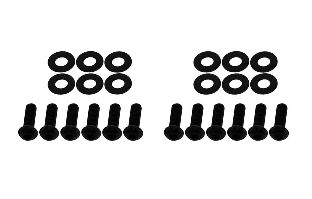 Included hardware for the Kentrol Windshield Supports for 2007-2018 Jeep Wrangler 50574