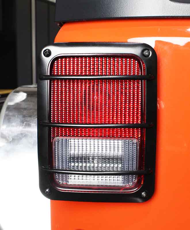 Kentrol Taillight Guard for 2007-2018 Jeep Wrangler 50582 installed to the vehicle