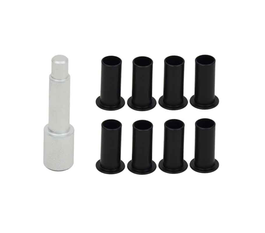 Kentrol Door Hinge Liners For 2007-2018 Jeep Wrangler 70002 with installation tool