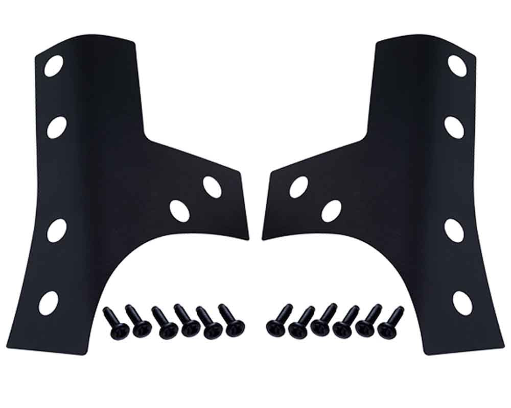 Kentrol Windshield Hinge Overlay Set for 2007-2018 Jeep Wrangler 80074 with included hardware