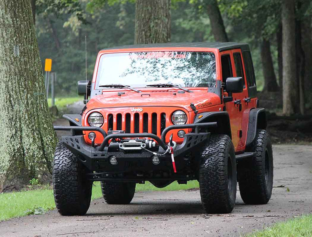 Kentrol Windshield Supports for 2007-2018 Jeep Wrangler 80574 installed to the vehicle