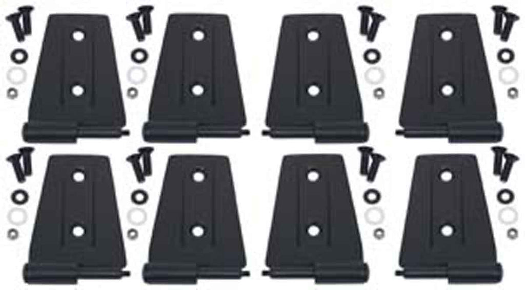 Door Hinge Set (8 pieces) (4 Door) Fits JK - 2007-18