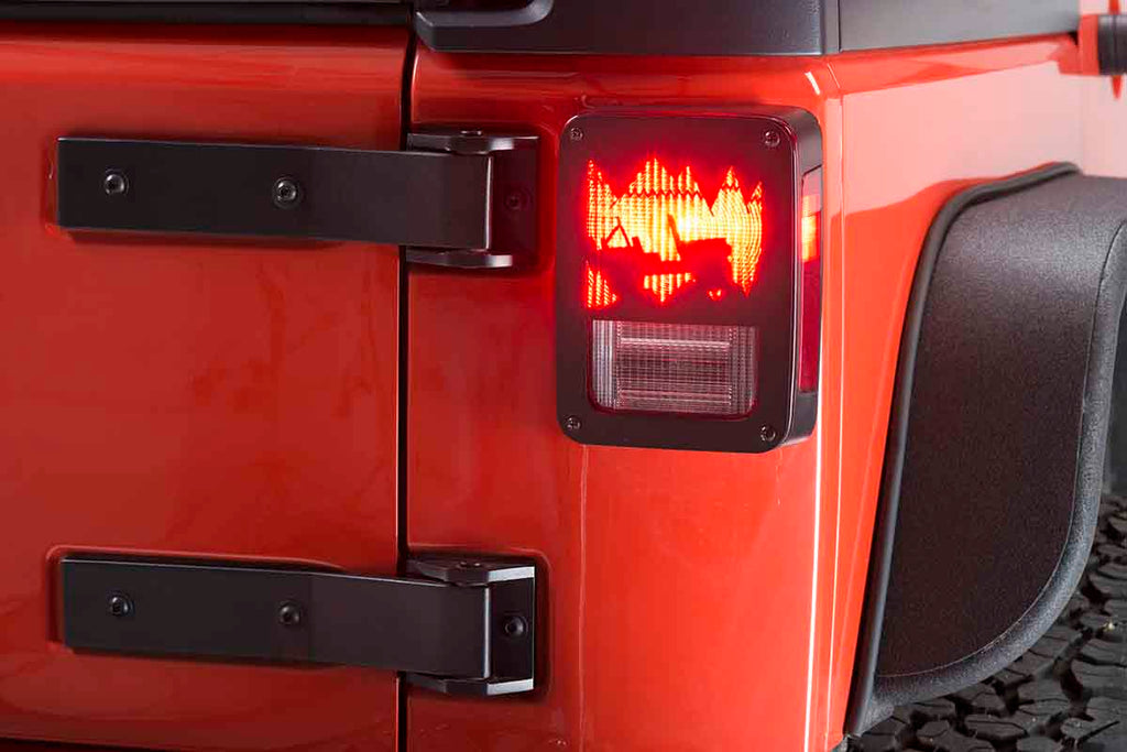 Heritage Tail Light Guards Fits 2007-18 JK Wrangler, Rubicon and Unlimited