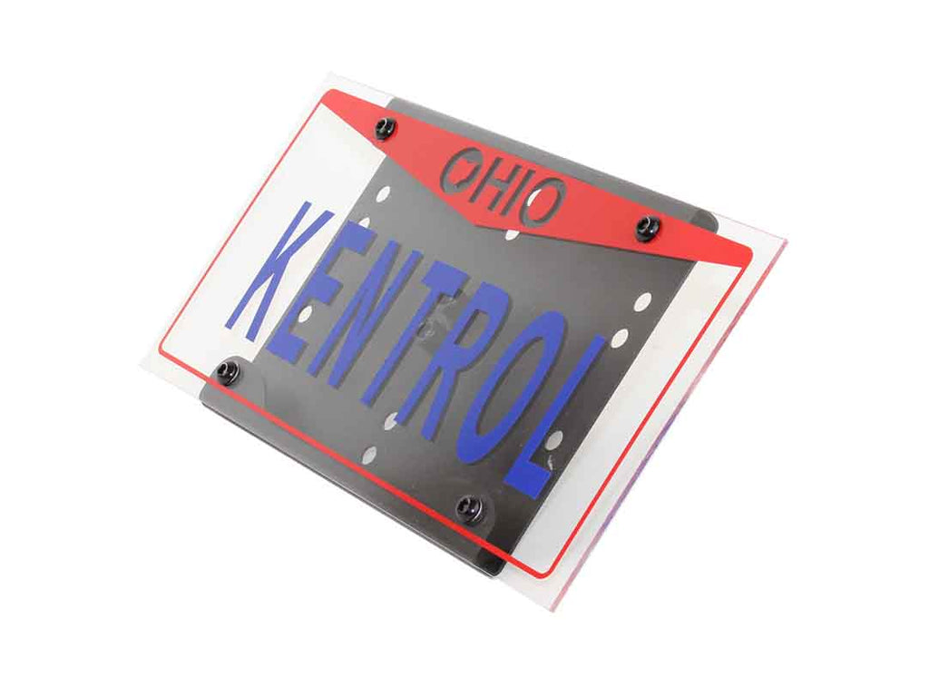 Side view of Kentrol Shackle Mounted License Plate Bracket 80706