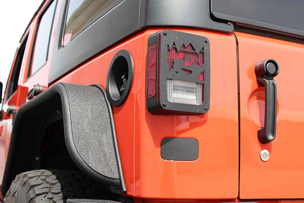 Kentrol License Plate Delete Plug for 2007-2018 Jeep Wrangler 80708 installed to the vehicle
