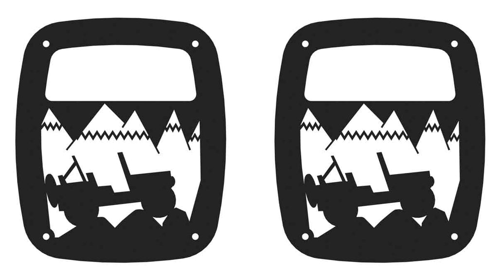 Kentrol Heritage Taillight Guards for 1976-2006 CJ/Wrangler 80709