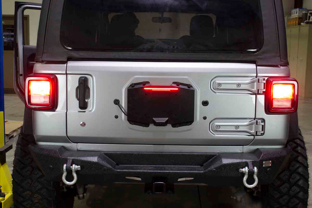 JL Backside License Plate Mount Fits 2018 to Current JL Wrangler