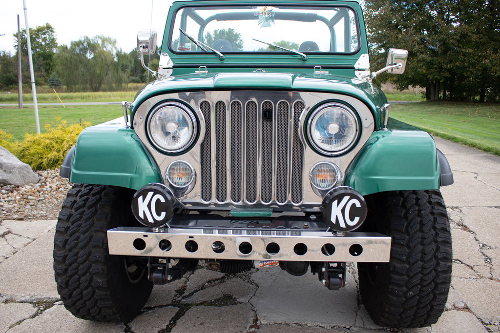 Kentrol Front Bumper w/holes For 1955-1986 Jeep CJ 30429 installed to the vehicle